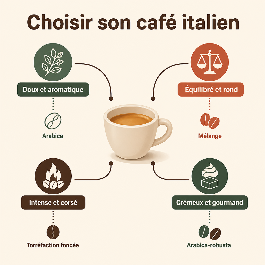 Profils de goût pour choisir un espresso italien