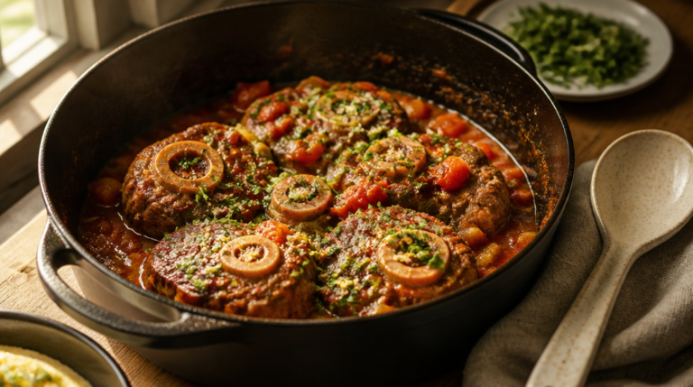 Cuisson de l’osso bucco dans une cocotte