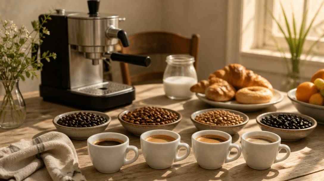 Meilleur café italien servi en quatre espressos