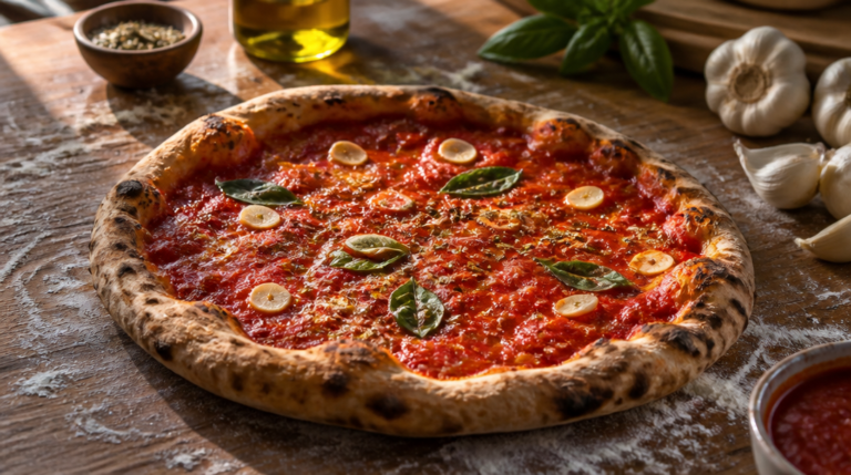 Pizza Marinara traditionnelle à la tomate et origan
