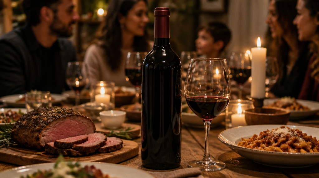 Tignanello servi sur table de fête