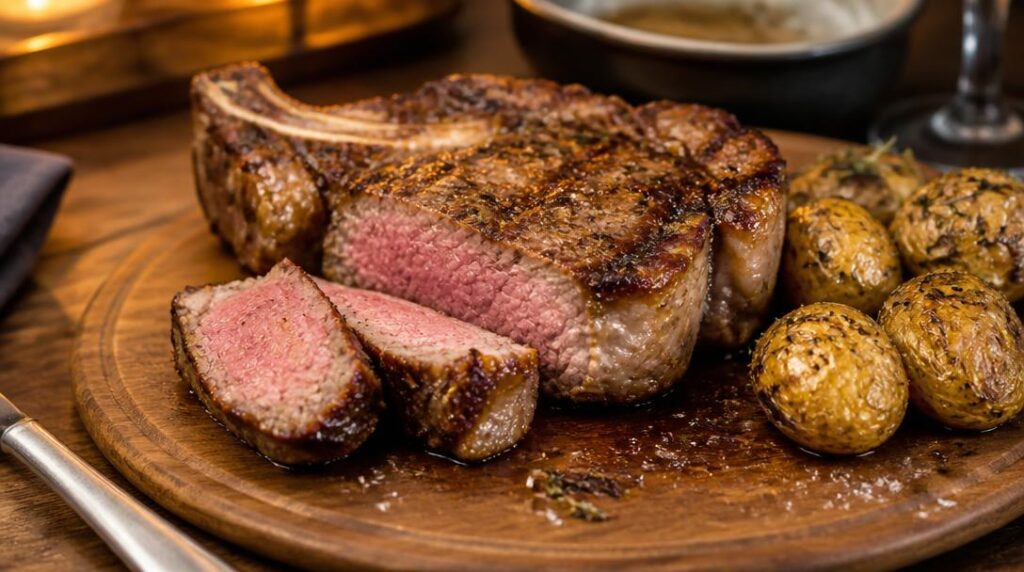 Côte de bœuf charolaise grillée et savoureuse