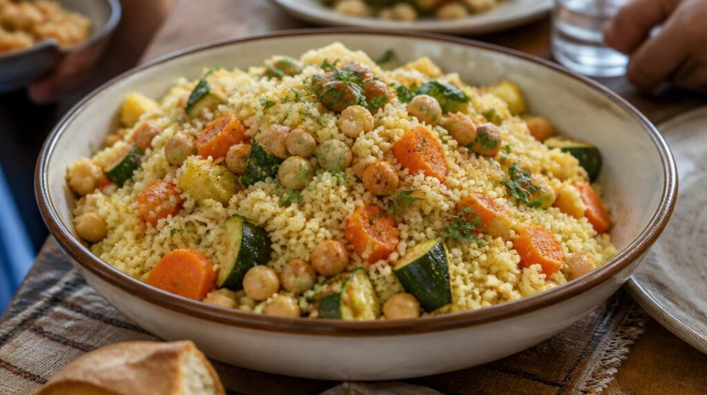 Couscous aux légumes et épices pour agneau