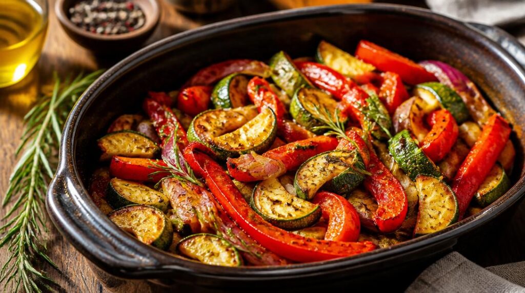 Légumes rôtis au four pour accompagner l’agneau