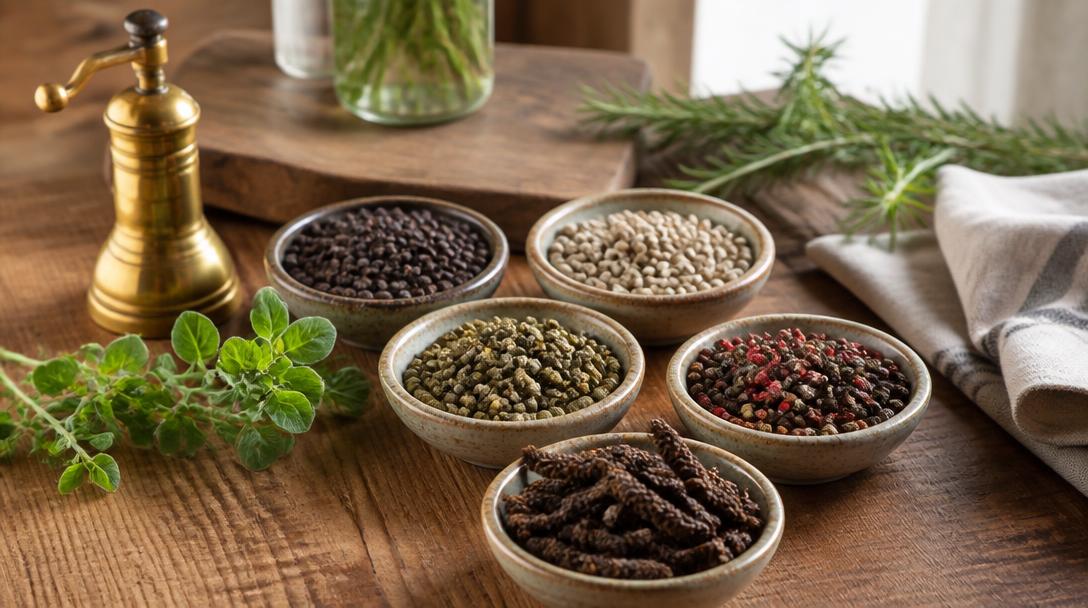 Sélection du meilleur poivre du monde en grains