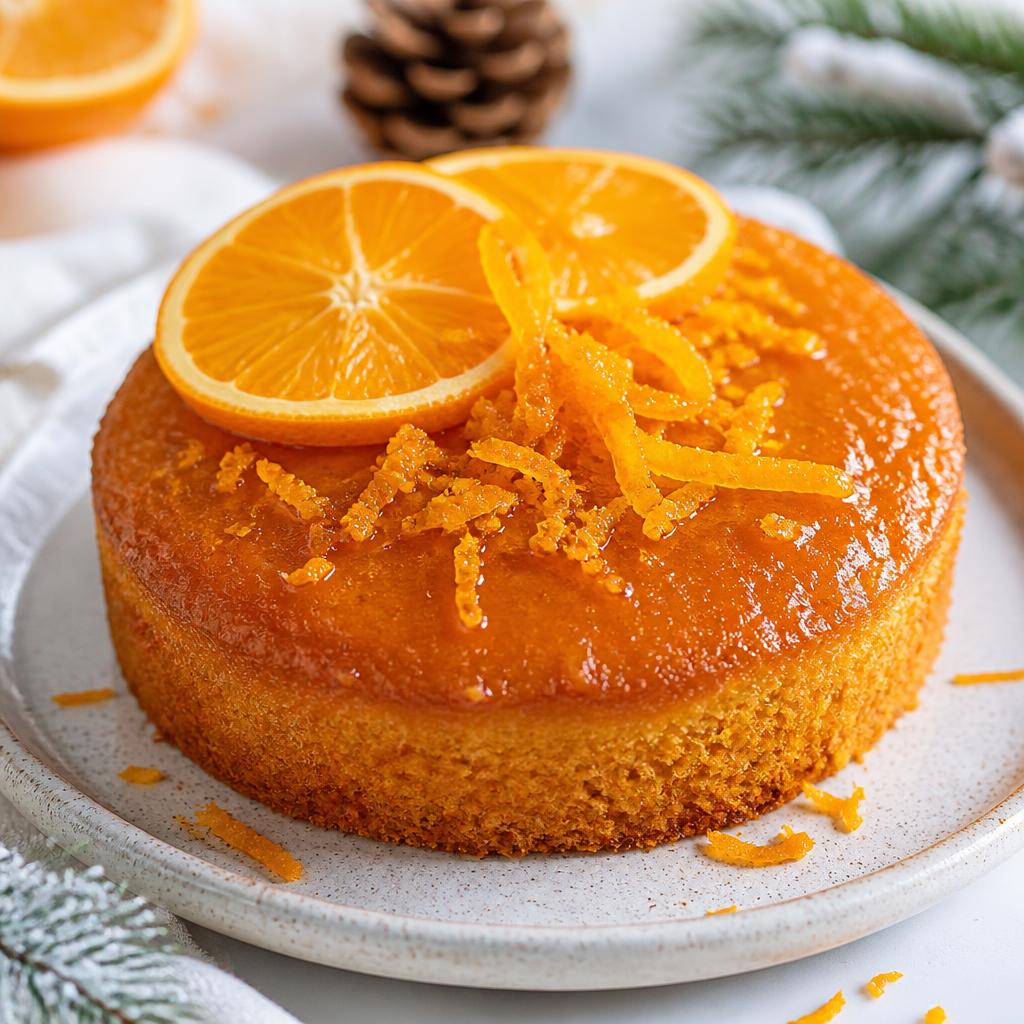 Moelleux à l'orange avec zestes d'agrumes