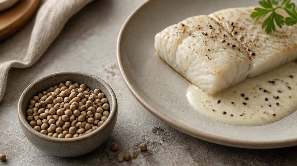 Poivre blanc pour sauce crémeuse et poisson