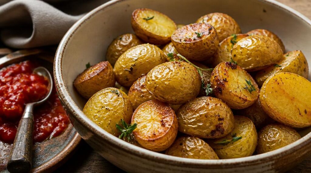 Pommes de terre sautées croustillantes pour plat basque