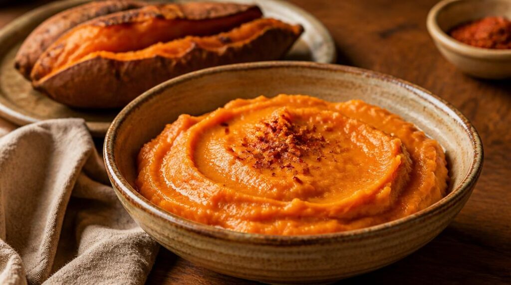 Purée de patate douce au piment d’Espelette