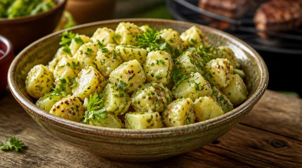 Salade de pommes de terre barbecue aux herbes