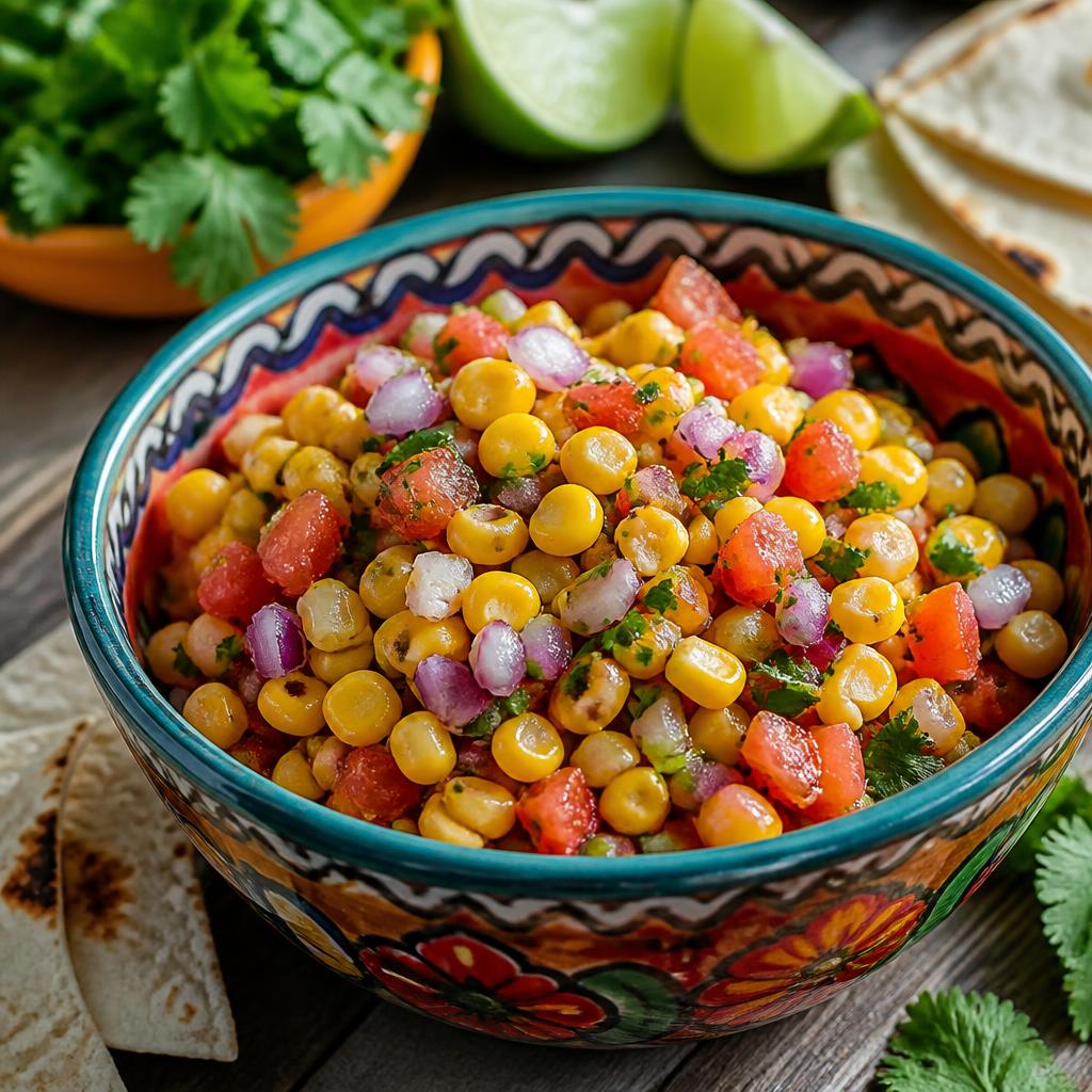 Salsa maïs tomate pour barbecue