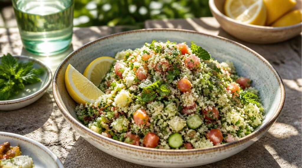 Taboulé express comme salade pour barbecue