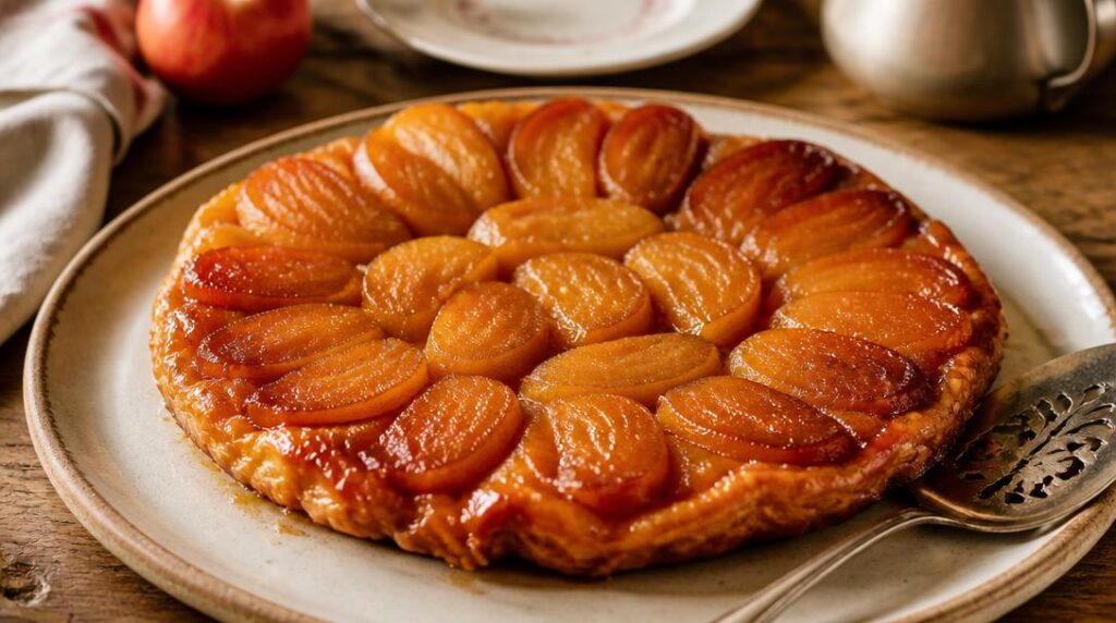 Tarte Tatin aux pommes caramélisées de saison