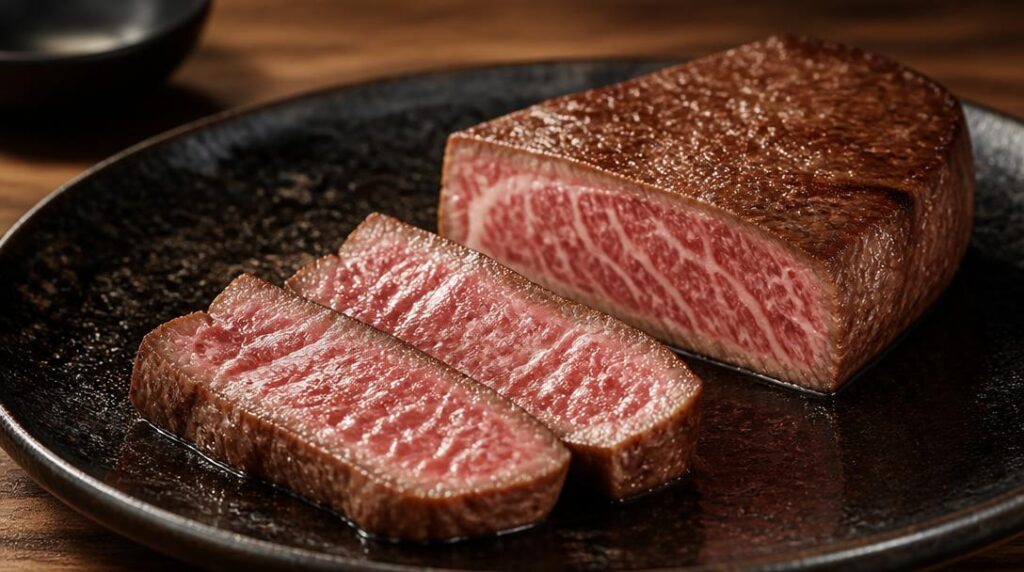 Wagyu japonais à la viande très persillée